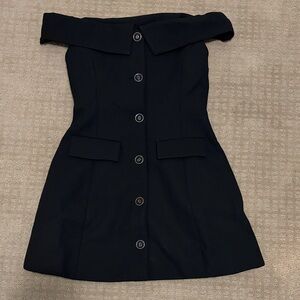 Elegant Black Off-Shoulder Dress
